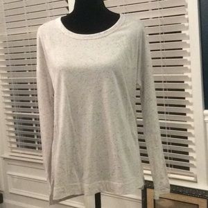 T Talbots Speckled long sleeve tee SZ L